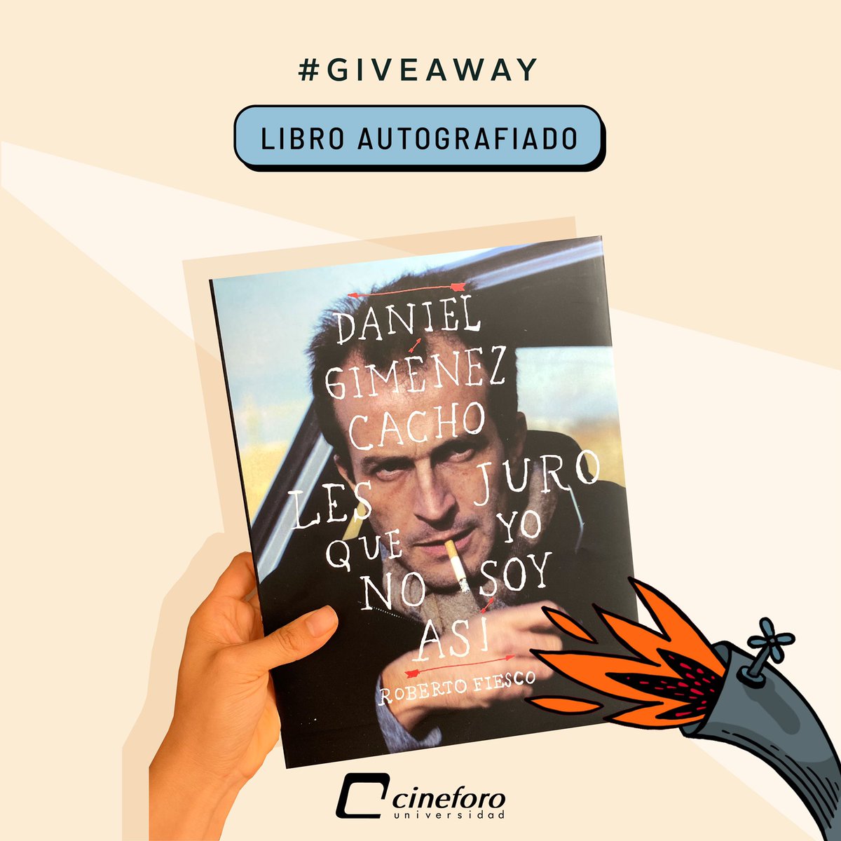CineforoUdeG's tweet photo. Estamos en el #FE37IVAL y entre todas nuestras actividades @gimenezcacho nos dejó algunos libros autografiados. Visita nuestra página de Facebook @CineforoUdeG para saber cómo puedes ganarte uno. #CaileAlFE37IVAL. https://t.co/RPJFOe80tD