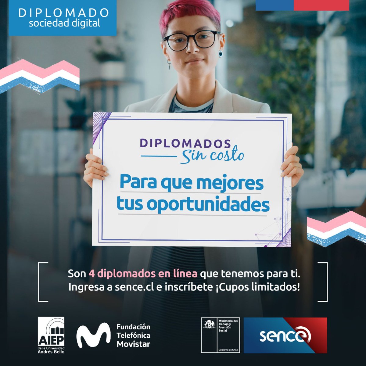 ¿Buscas mejorar tus oportunidades laborales? 🤨🤔

Entonces no te pierdas estos cuatro diplomados e-learning para que crezcas y te perfecciones en el campo digital 🤩🥳

Inscripciones e información aquí👇

bit.ly/diplomados_soc…

👁 Ojo que son totalmente gratuitos!