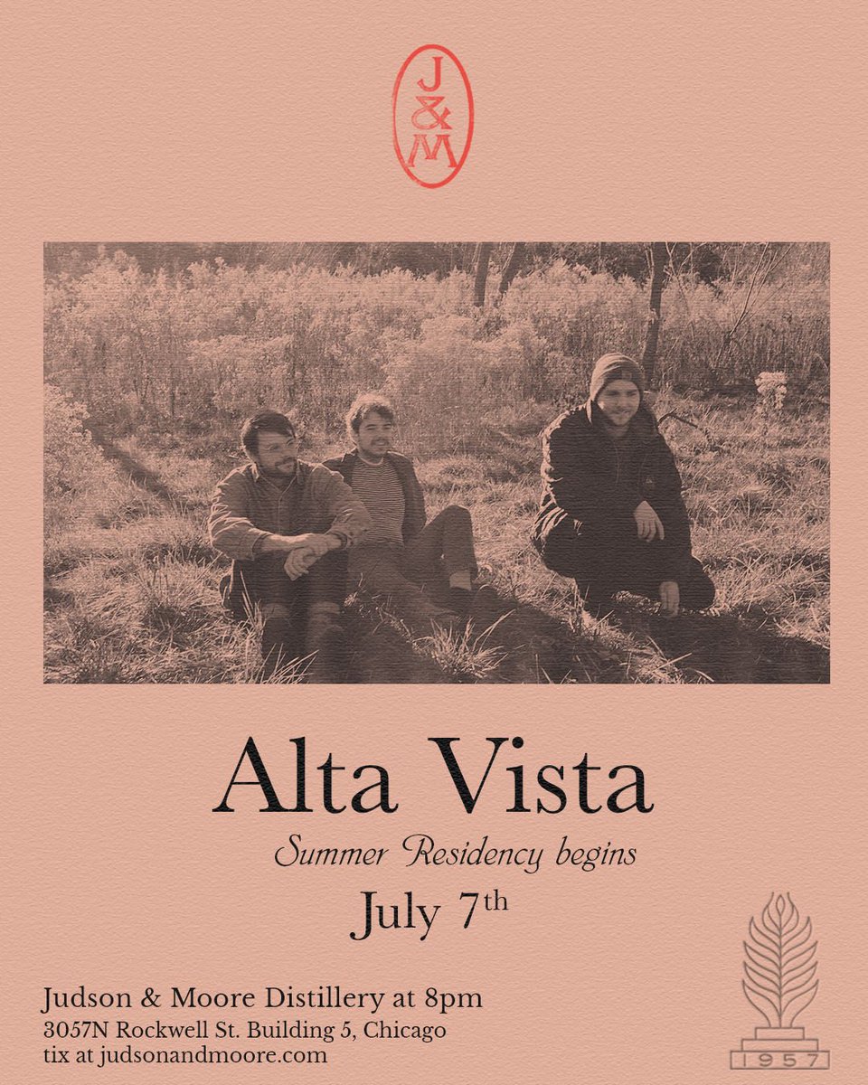 my free jazz/country/post rock (?) band is playing a series of gigs this summer at judson and moore distillery in chicago and it’s gonna be really vibey, pls come out