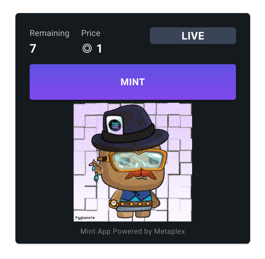 🚨Pygmies Land🚨 LAST 7 NFTs

👉 MINT IS LIVE - price 1 $SOL mint.pygmies.land

discord.gg/GqT6Ajm3Ga

#NFTs #NFT #NFTCommunitys #NFTProject #NFTMint #NFTCommunity #NFTCollector #NFTCollectors #NFTCollection $BRUSH #BRUSH #PygmiesLand #Solana #NFTProject #SolanaNFTs