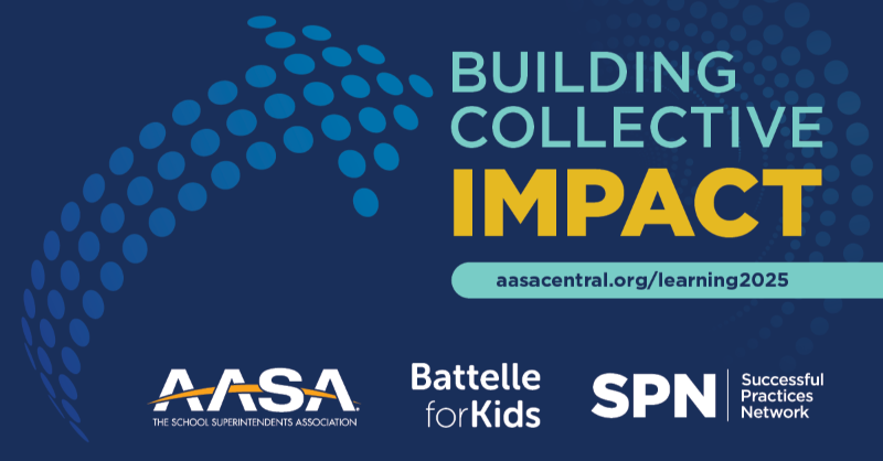 battelleforkids's tweet photo. "As ed leaders, we are faced w a wonderful opportunity to reimagine ed systems and create a new, enduring vision for education that prepares all students for success in rapidly changing, complex world,” @KGarzaBFK 
@AASAHQ @SPNconnect #Learning2025
Details in press release⇓⇓