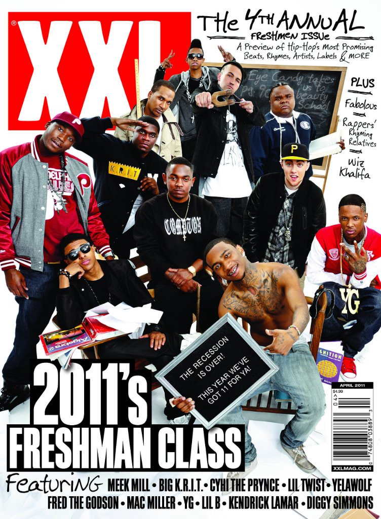 XXL's tweet photo. 2011 XXL Freshman Class 🎓

🏆 Kendrick Lamar 
🏆 Meek Mill
🏆 Mac Miller
🏆 Big K.R.I.T. 
🏆 Yelawolf
🏆 Cyhi The Prynce
🏆 Lil Twist 
🏆 Lil B
🏆 Fred The Godson 
🏆 YG
🏆 Diggy Simmons https://t.co/lBdtrd1Shz