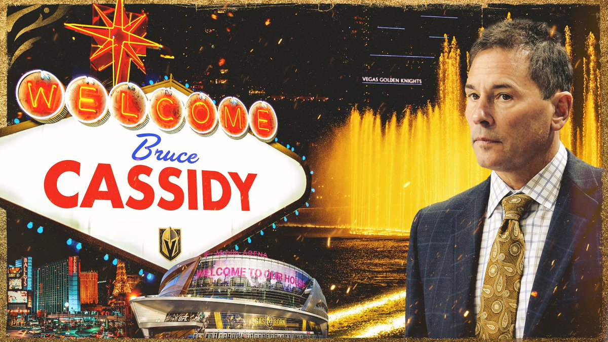 🚨 COACHING UPDATE 🚨

Bruce Cassidy has been hired as the Head Coach of the Vegas Golden Knights! 

#VegasBorn