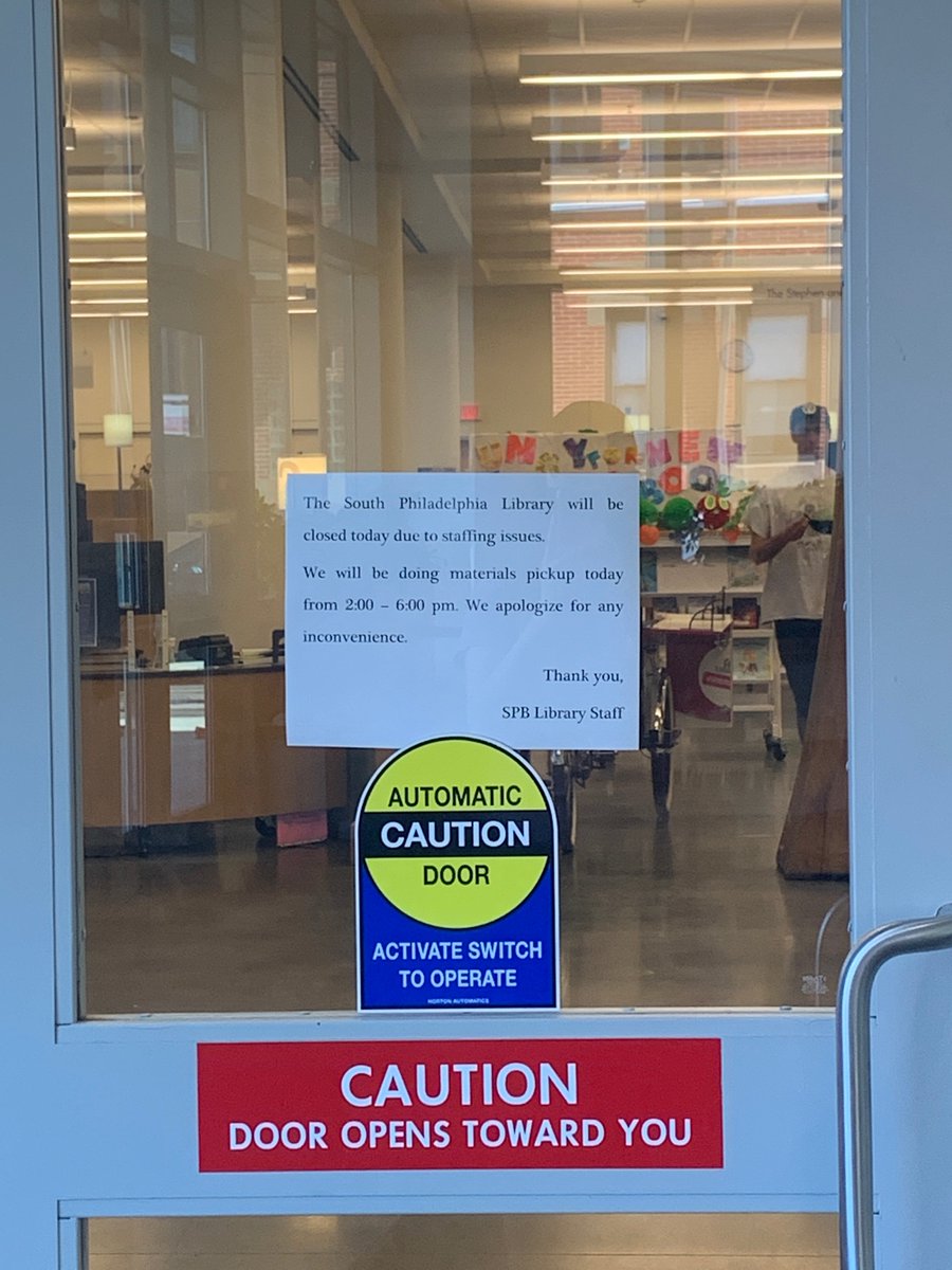 mkmccleery's tweet image. Today, again, I tried to visit my library and it was closed due to staffing issues. 💔💔 So upsetting to see community resources closed for preventable reasons. 

@PHLCouncil please #fundourlibrariesphl! @FreeLibFriends