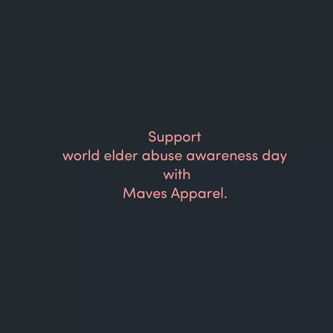 MavesApparel's tweet image. Today is World Elder Abuse Awareness day Day, so please help your elders,love your elders, spend time with them and respect them. 
 #worldabuseawareness
#worldelderabuseawarnessday
 #healthpakistan
#embracethefashion
#embarcethefreedom