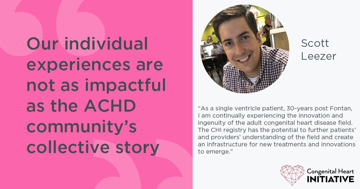 Join other #ACHD patients in telling your #CHD story! It’s voices like yours and Scott’s that can improve the lives of adults living with CHD. Ready to share your experience? You can register here: ow.ly/FcCQ50JuJkR