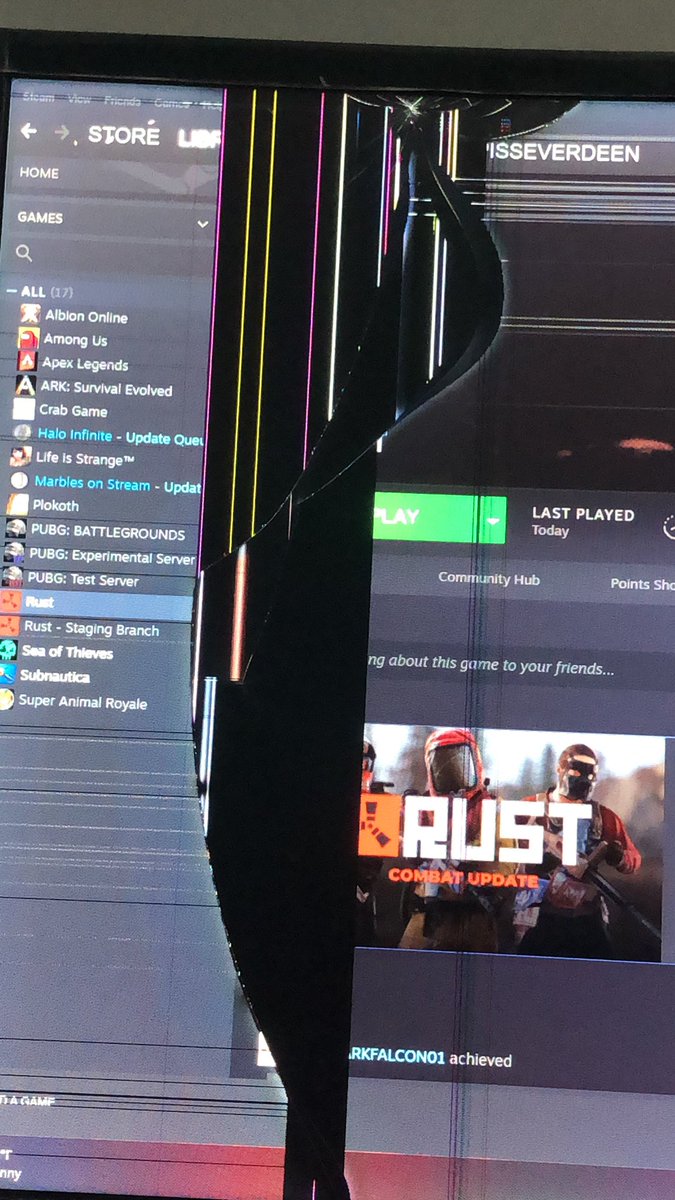 KittyKatzunya's tweet photo. Now I see colors of the Rainbow on my monitor!!! I can’t wait to see what will happen the longer I use it!! I will update you on it every other day!! #brokenmonitor #piratesofnever #returnsoon https://t.co/DgGgrkeBzV