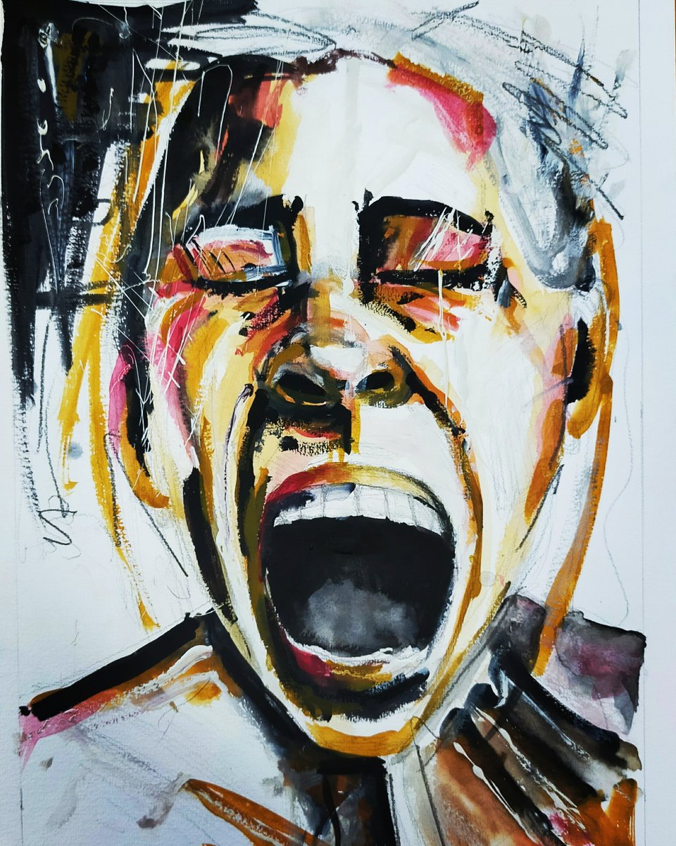 annasolich's tweet photo. When words don't come easily, I paint.
It was suggested this looked like a giant sneeze. It wasn't then, nor is it today.
#ArtistOnTwitter #artontwitter #expressingmyself #artwork #Watercolourpainting https://t.co/5szKVnYLRL