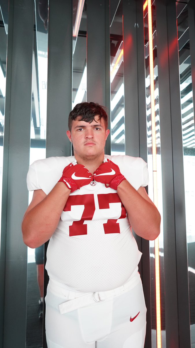 Thanks for the experience and training! Can’t wait to go back! #RTR @UA_Recruiting @AlabamaFTBL @EHSSports @CoachLeisz