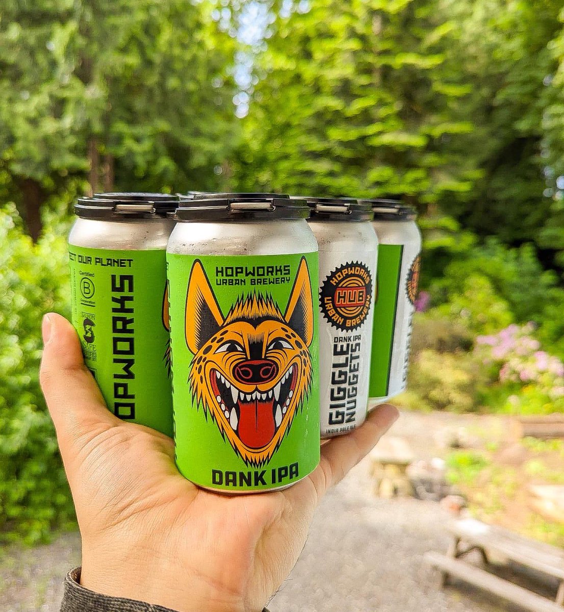 Get a huff of that FRESH air while crushing some DANK Giggle Nuggets. Summer days and this Dank IPA were meant for each other. Available in 6-packs at a retailer and local bottle shop near you!