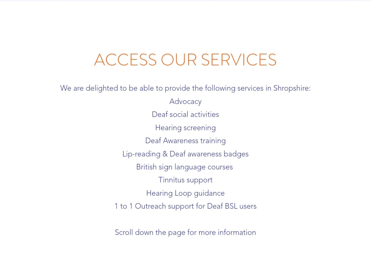 SignalCharity's tweet photo. Have a look 👀 at all of our Local Shrewsbury/Shropshire Deaf, hearing loss and Tinnitus services on our website! -
https://t.co/0iCiIBOSY1
#DeafCommunity #deafuk #tinnitussupportgroup #tinnitushelp #hearinglosssupport #hearinglossawareness #shropshire #shrewsbury https://t.co/3brTf3qYIh