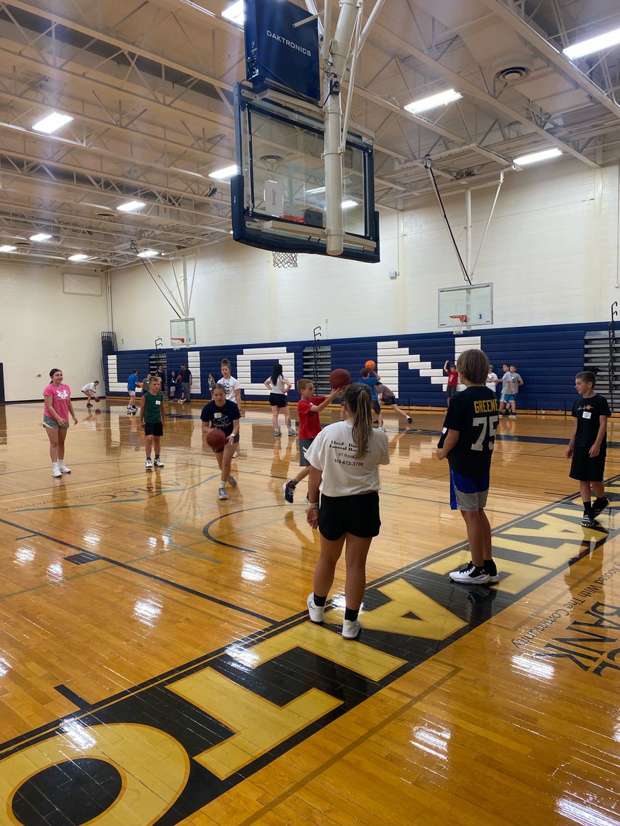 Day 2 !!! Another amazing day of camp! The youngsters working hard in the Arena while the NBA group in “The Lab” with Coach Wade for a great morning of Station Work! #campweek