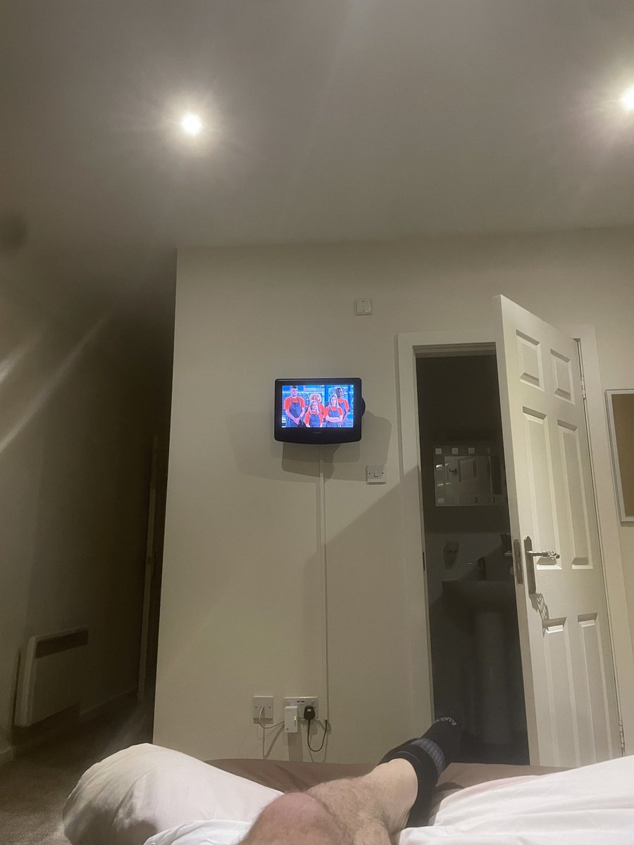 I think this is a tv, but I can’t quite see it. Learning what *not* to do for holiday studios.