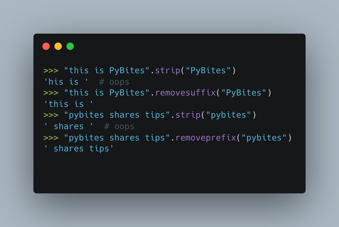 Since #Python 3.9 there are two new useful string methods: