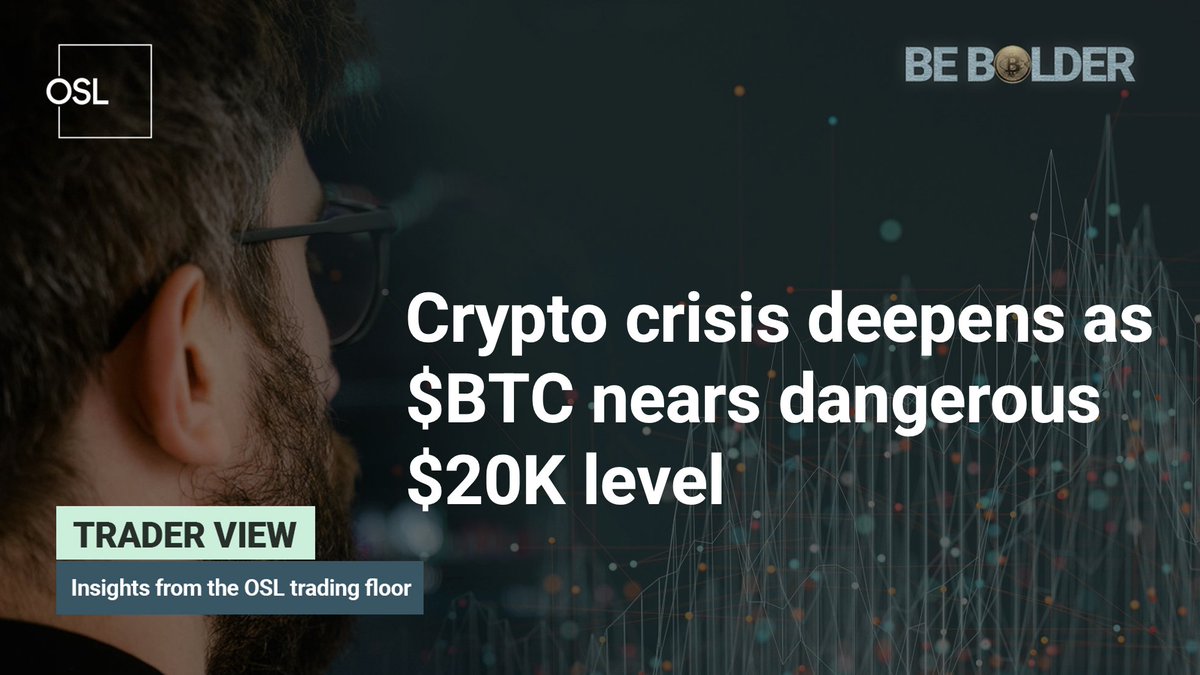 OSLInsight's tweet image. #OSLTraderView - 🔍 June 15, 2022

🩸 Bloodbath continues

🔴 Crypto market cap plunged below $1T

📲 Margin calls and liquidations could happen

Find out in today’s edition: osl.tiny.us/mrx2c4ce