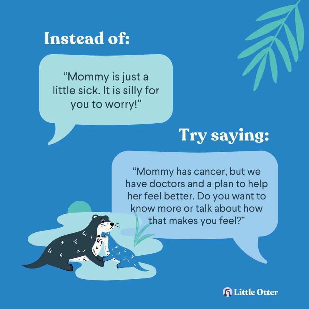 We're going live on Instagram with <a href="/LittleOtterCare/">LittleOtter</a> this Thursday at 12:30pm PST to talk about strategies to help caregivers talk with their kids about cancer. Follow our IG to tune in: buff.ly/3O9mfk9