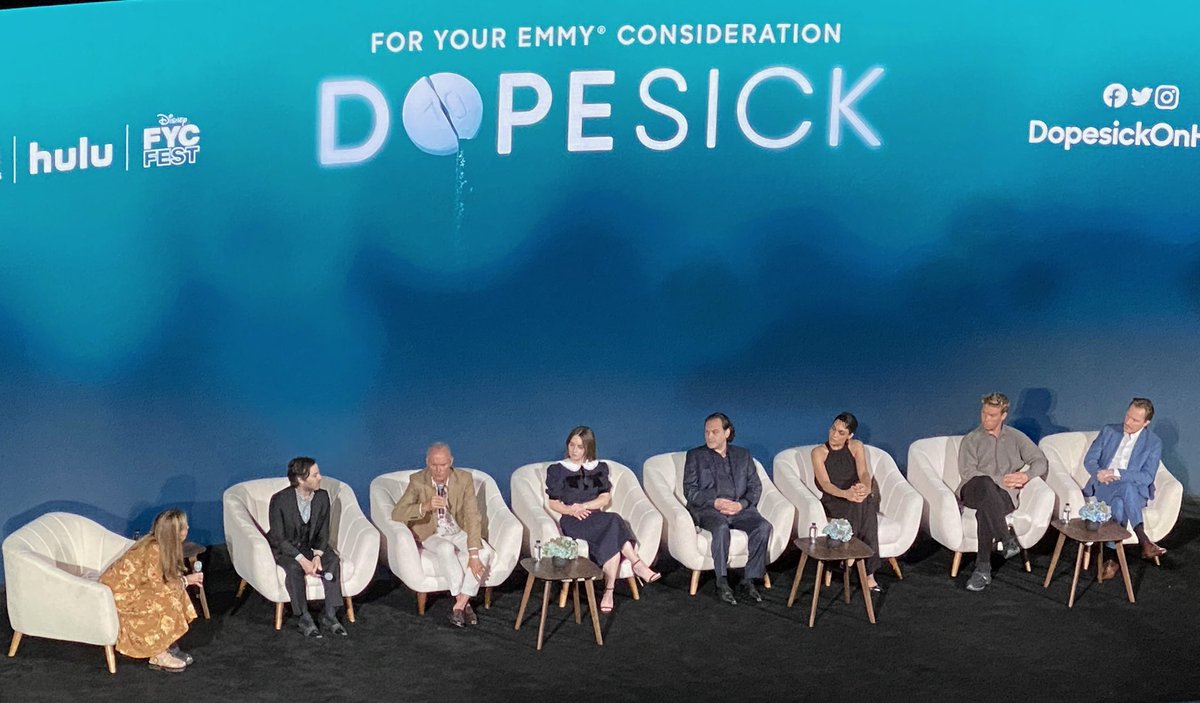 #FYC night for the incredible show @DopesickOnHulu with #MichaelKeaton #DannyStrong #KaitlynDever #RosarioDawson #WillPoulter #MichaelStuhlbarg  #JohnHoogenakker @hulu @MichaelKeaton @Dannystrong @KaitlynDever @rosariodawson #hulu #dopesick