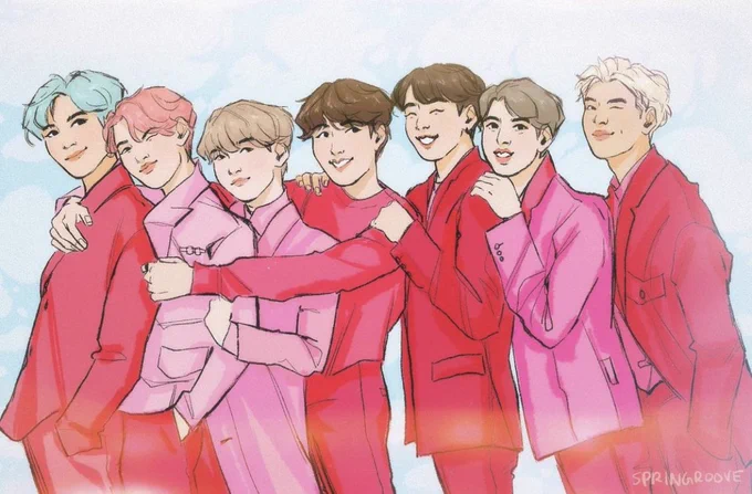 i thought i would share a few of my favorite bts drawings from over the years :') so many good times 💜 