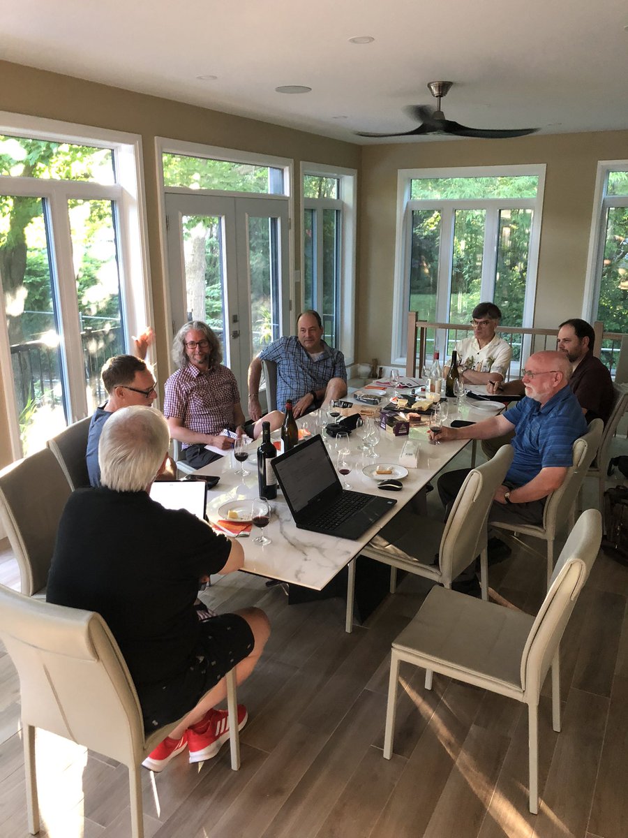 We finally had our first “in-person” Board meeting tonight to discuss upcoming events! Stay tuned for an amazing line-up of delicious, interactive and educational tastings this summer and  fall!