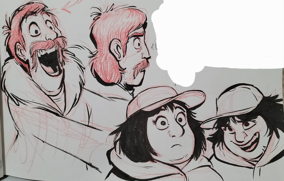 erin_humiston's tweet photo. More work sketches! More #Londra ! Looks like #Wolf approves.
#theGreatNorth #cartoon #wolftobin #redpencil #brushpen #inkbrush #ink https://t.co/gNYsroEH7W