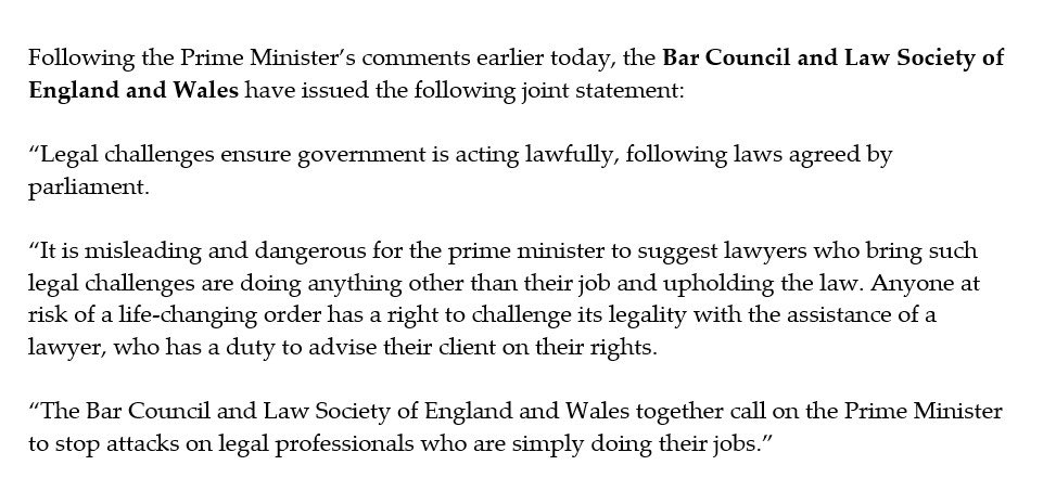 It is unbelievable a statement like this should be necessary. It is unbelievable we still have this prime minister.