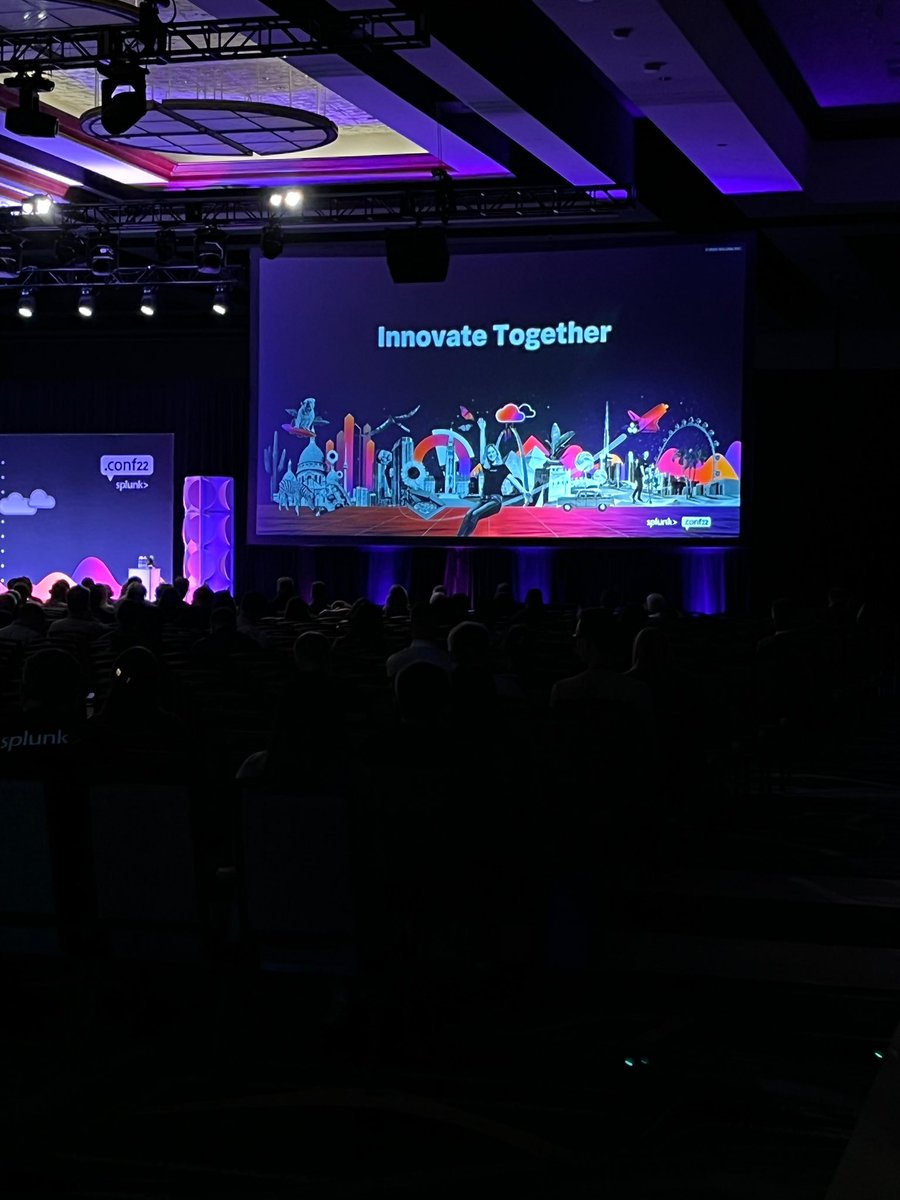 eekawantsfood's tweet image. It’s me again but at #SplunkGPS keynote 🥰