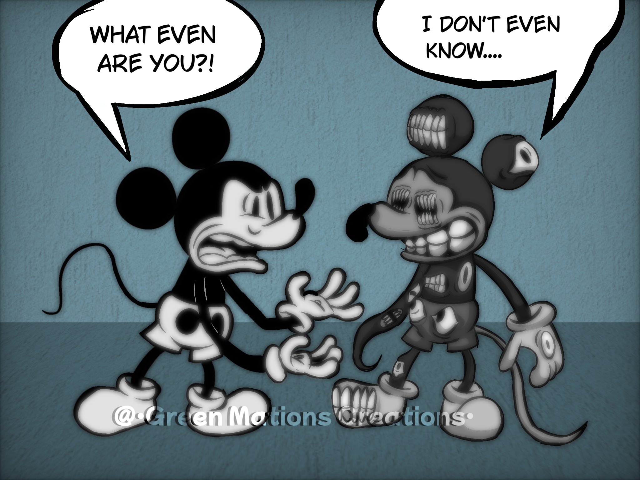 Green Mations Creations • X પર: Mr Beast rap battle meme but it's Mickey.  Lmao #FNF #MickeyMouse #Disney #Rubberhose #WednesdaysInfidelity #VSMouse  #SundayNightSuicide #SuicideMouse #Art #Cartoon #1930cartoons #MrBeast  #MrBeastMeme #IbisPaintX https