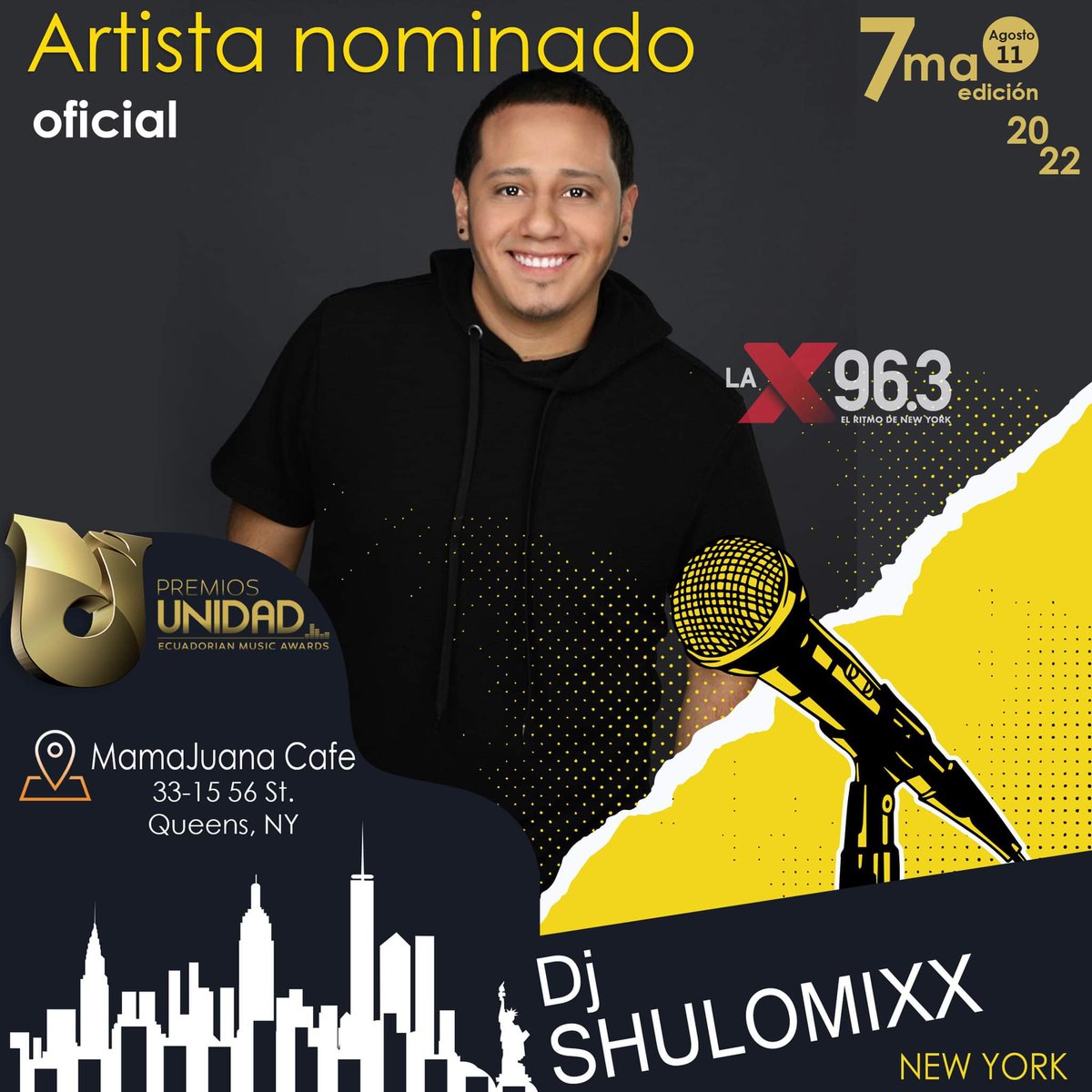PremiosUnidad's tweet photo. Un #dj de exportación.  Tocando en los mejores #escenarios de #EEUU 
@djshulomixx de #ecuador para el mundo https://t.co/5MdH2AfQEm