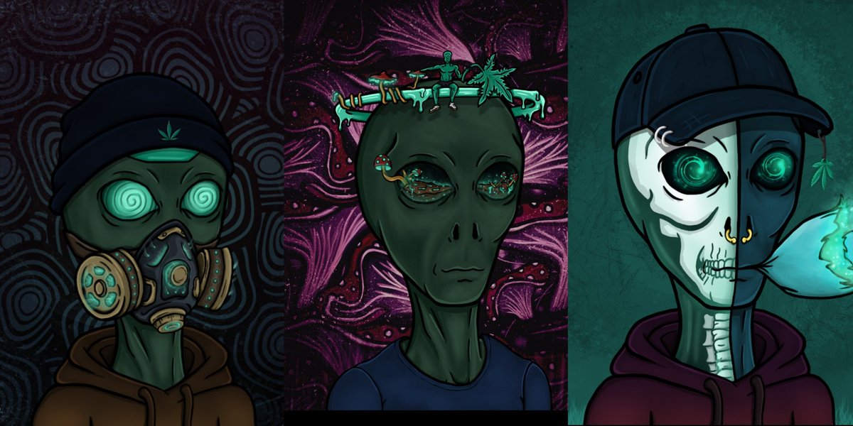 I love the art the dark tones are 🔥
 <a href="/Trippin_Aliens/">Trippin' Aliens 🛸</a> #trippinaliens let's see yours
