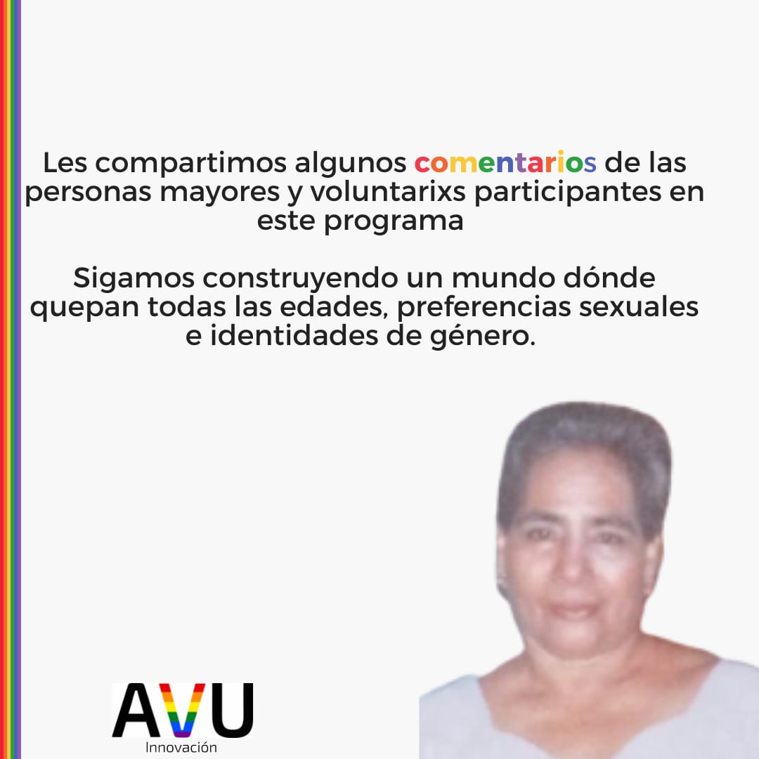 avuiap's tweet image. Continuemos visibilizando la diversidad en los distintos espacios. #AVUCONECTA #envejeciendoconlibertad #lgtb #pride