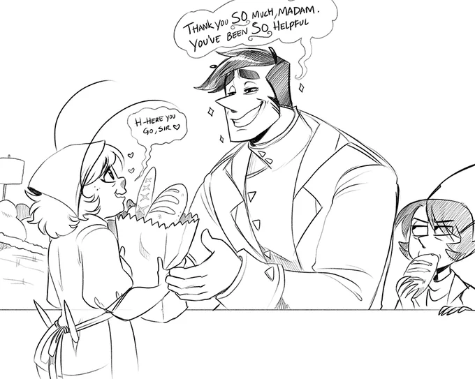 (sorry last upload was terrible format)
old comic - Ben's charm offensive

#escart 