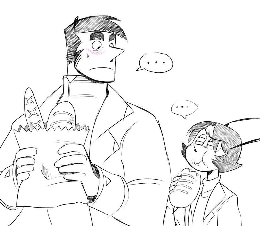 (sorry last upload was terrible format)
old comic - Ben's charm offensive

#escart 
