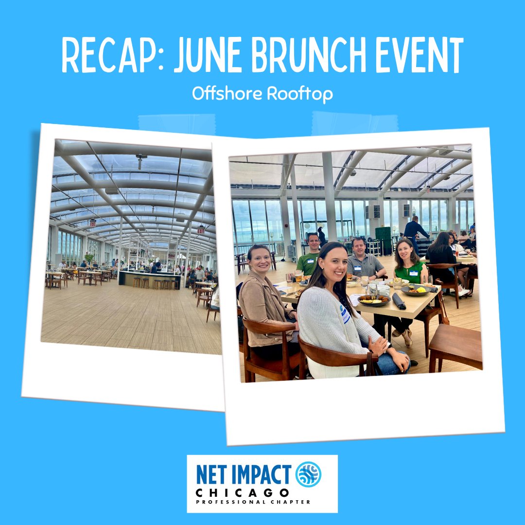 We had a great time reconnecting with Net Impact Chicago members at our June Brunch event!

Want to join us next time? Become a member of Net Impact Chicago! netimpactchicago.org/join