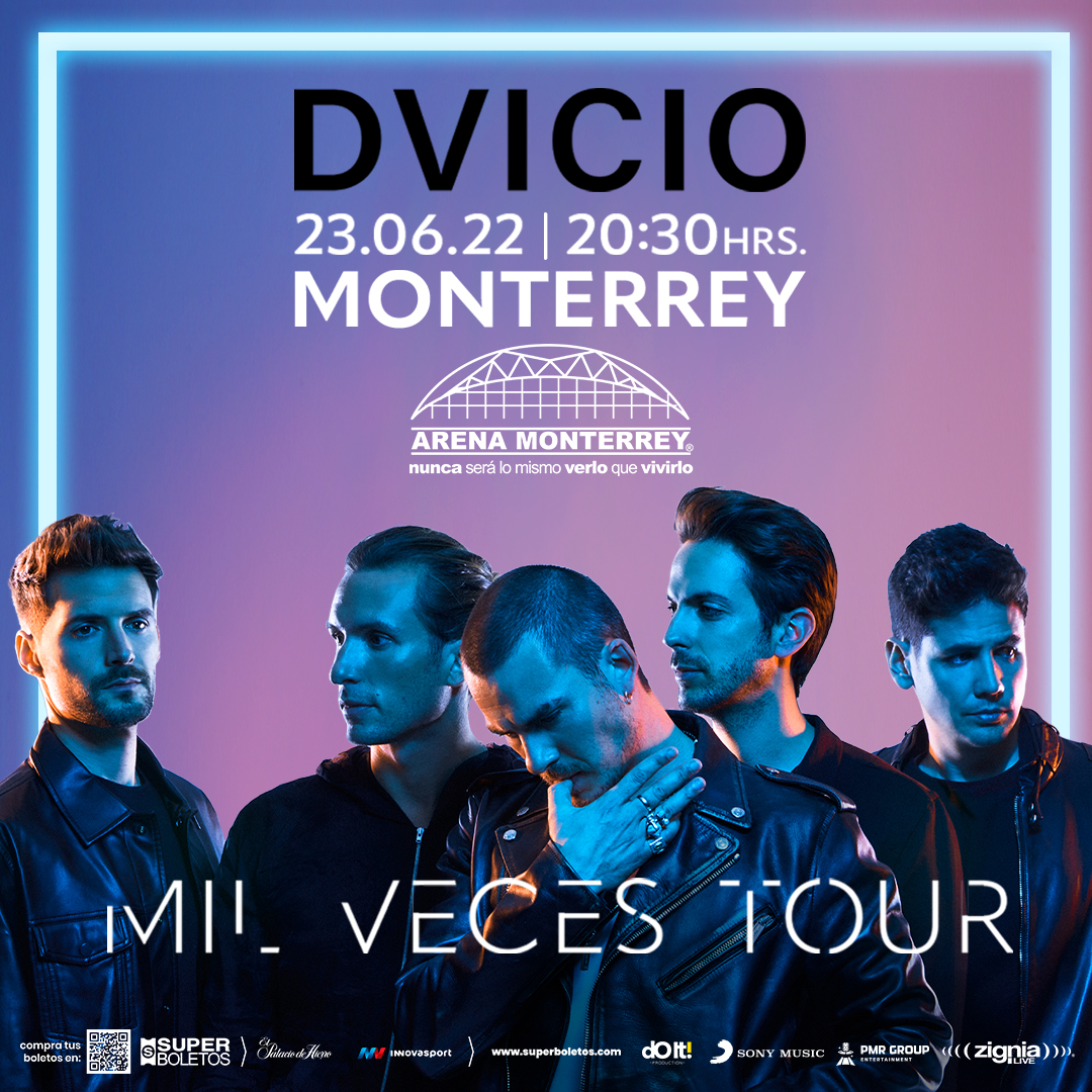 'Mil veces Tour' de <a href="/dvicioficial/">DVICIO</a> llega a la <a href="/ArenaMtyOficial/">Arena Monterrey</a> el próximo 23 de junio ¿Te lo vas a perder? ¡Quedan pocos boletos! Compra los tuyos aquí: bit.ly/39osqS1 #monterrey #conciertos
