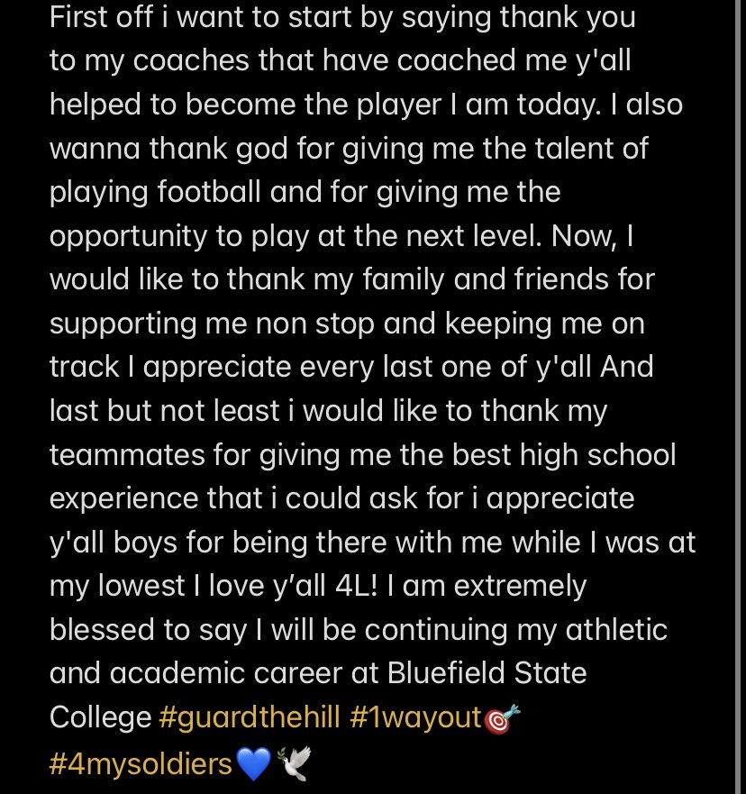 ZyhaireYoung's tweet photo. Extremely blessed #1wayout🎯 #blessed #Guardthehill #LongLiveDrama💙 @Raphjohnso @Chise89 @coachtaylor412 @aaron_guillard @coachkemp11 https://t.co/Esm0DYzo3f