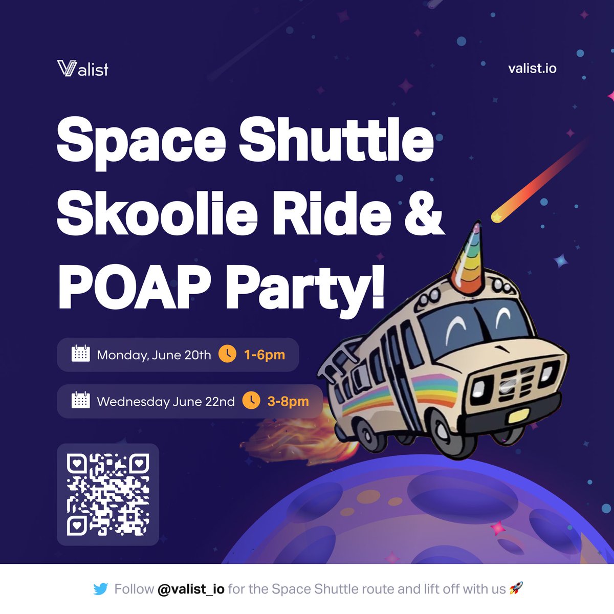 mettamakers's tweet photo. πποΈβ¨πππ²πΊοΈβοΈ
Want to ride in the space ship and fly?
We're thrilled to share an epic community members' Web3 company, @Valist_io π
We'll be pulling up to satellite events on Monday + Wednesday and partying with legends at @NFT_NYC
#nftnyc #web3software https://t.co/ImDS1QafyU
