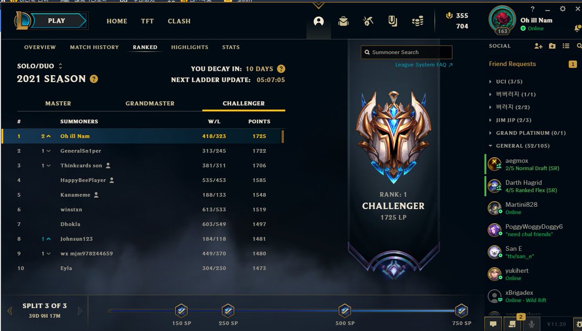 I've been allowed to look for opportunities outside of UCI Esports. Looking to join or tryout a team for OQ#2 or Academy. -Peaked Rank 1 S11 -Peaked 1kLP S12 -Top 8 CLOL 2022 -Hit Challenger from S9-S12 Please DM if interested. Retweets appreciated!