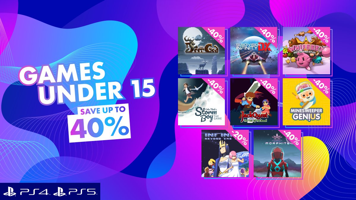 🎮 #PLAYSTATION GAMES UNDER 15 SALE 🎮

Many of our #PS4 &amp; #PS5 games are on sale for under $15 (in NA) and under €15 (in EU) until June 22!

All links in thread 👇