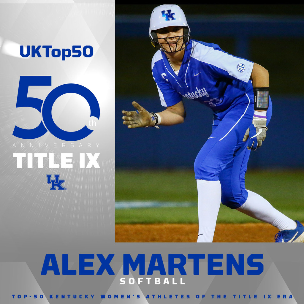 Congrats to our 2016 grad Alex Martens for making the #UKTop50 Kentucky Women's Athletes of the Title IX Era!