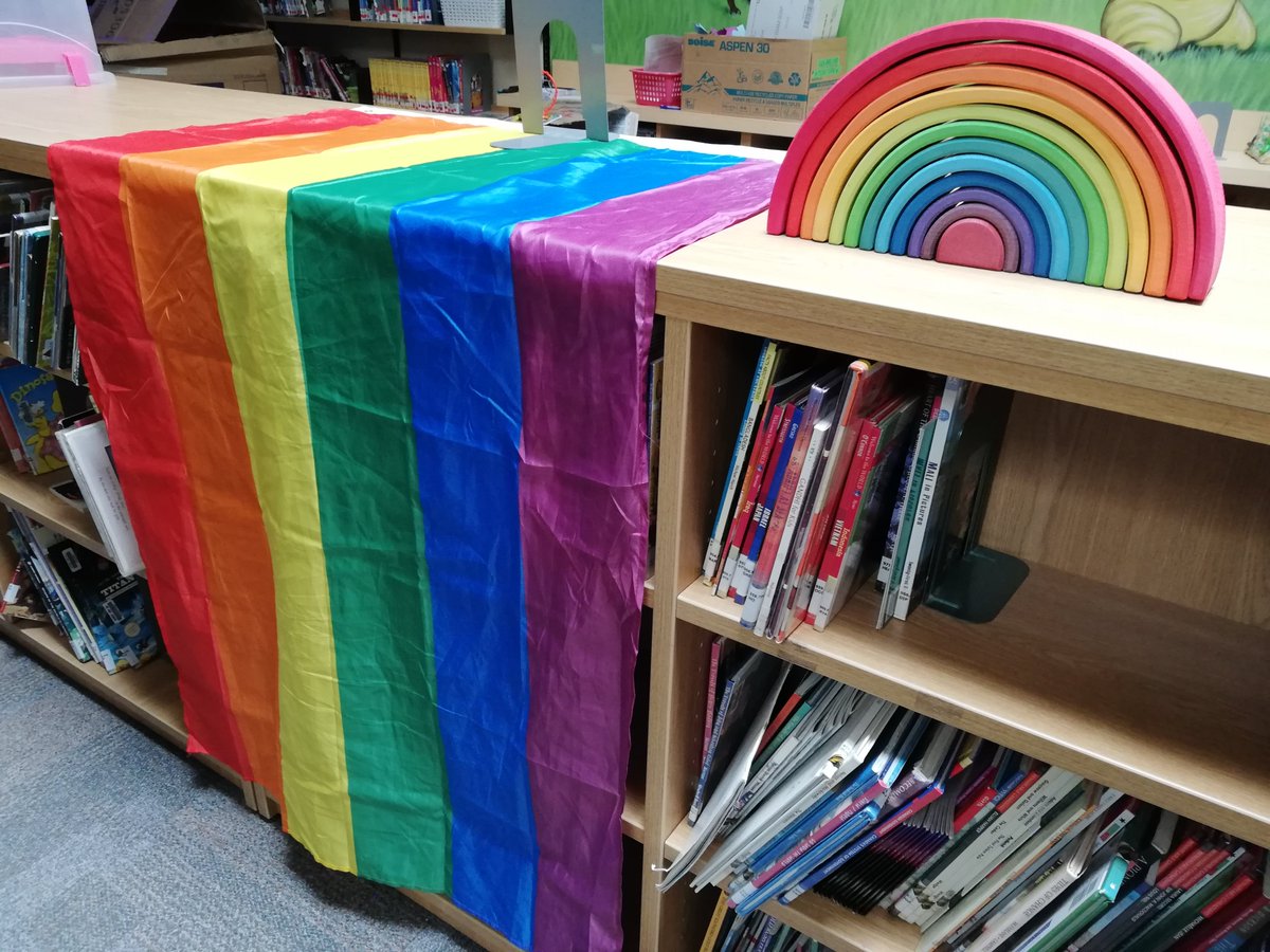 WWH Rainbow Club wrap-up party! Disco lights, good music, cupcakes, and all the rainbows! 🏳️‍🌈 #sd36learn 2/2