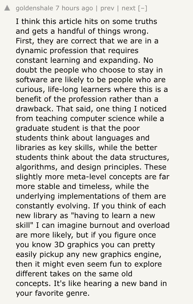 vboykis's tweet photo. Really poignant comment about learning to recognize patterns in programming https://t.co/Y9n7BgBWJl https://t.co/SD6n5E9Ziv