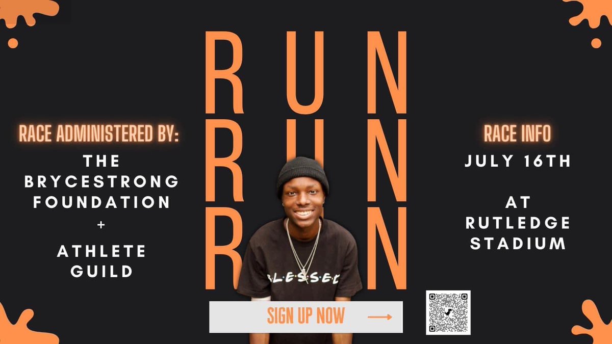 Attention all runners! Come support The Brycestrong Foundation! <a href="/CoachRandle11/">keith randle</a> <a href="/coach_dolce/">Ychlindria Spears Dolce</a> <a href="/Coach__Call/">Joel Call</a>