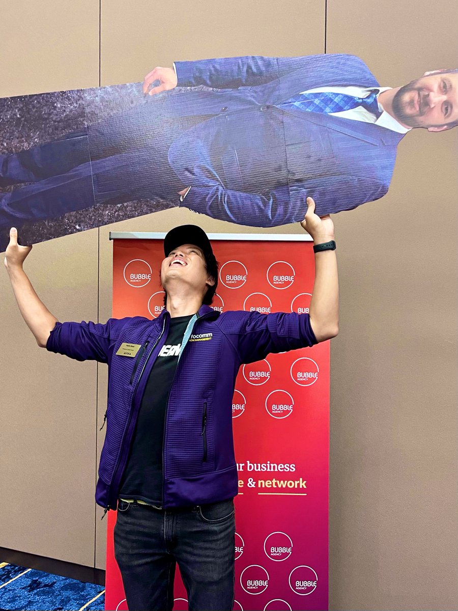 narinternet's tweet photo. Going through some of my photos from #InfoComm22 and found this random one from the tweetup of me lifting #FlatMatt like the #StanleyCup. #AVTweeps https://t.co/LBGYkAB6pe
