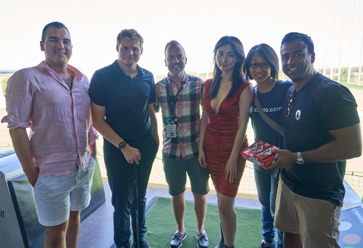 Cryptocom_Cap's tweet photo. We closed out #consensus2022 swinging with @orderlynetwork at @topgolfaustin

Great to hang out with co-hosts @finance_ref @MetaWebVC @proximitylab and our guests who turned up and let rip

⛳🏌️🔥 https://t.co/LGpsdhbJGC