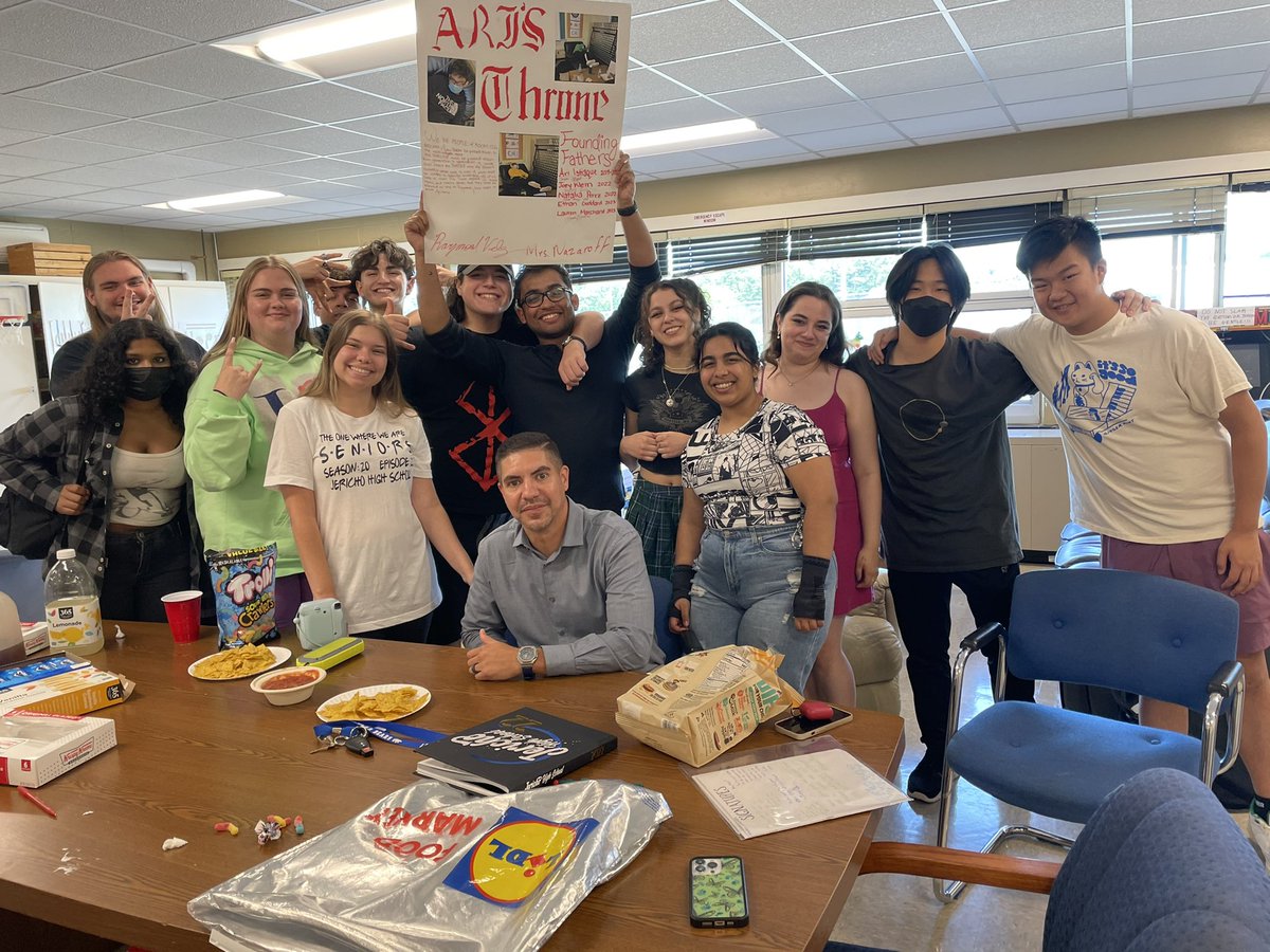 Today the 9th per Cafe 126 squad threw a farewell party for some of the seniors in the group.  Listening to the students speak &amp; shed some tears, reaffirmed to me how the goal of having a room in the school where students can connect with one another has truly served its purpose
