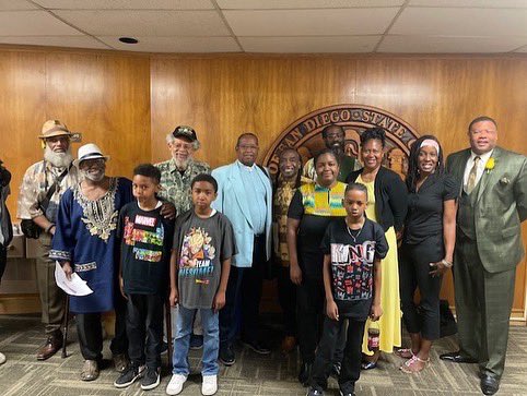 Today, City Council voted unanimously to pass the Resolution to designate the eight blocks, 61st - 69th street in the Encanto Neighborhood, as San Diego’s Black Arts and Culture District! 1/2