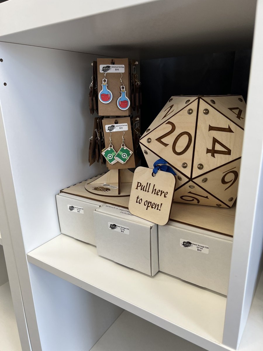 Works_of_whimsy's tweet image. I did it!! My things are in a store! And it’s the most awesome shop! It’s a bookstore/game store/gaming event space/dance lesson space!!
My KC friends, check out the Redux Society!