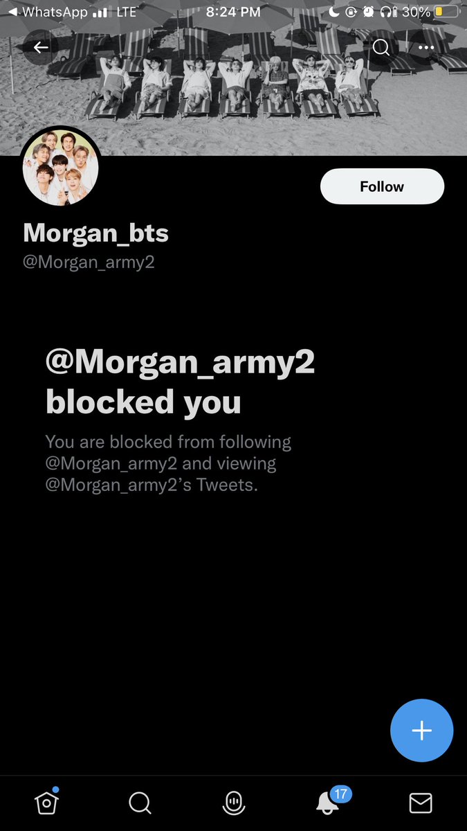 This person followed then blocked me for no reason