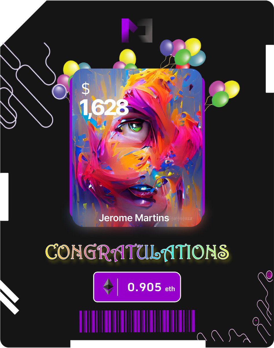 MagicCardClub's tweet image. Hi, Worldwide🧚🏽‍♂️employees who are working hard and hard.
🏆How do you feel if you receive the congratulations gift card as a bonus?🏆

#nftart #nft #nftartist #nfts #nftcommunity #digitalart #nftcollector #cryptoartist #cryptoart #gift #card