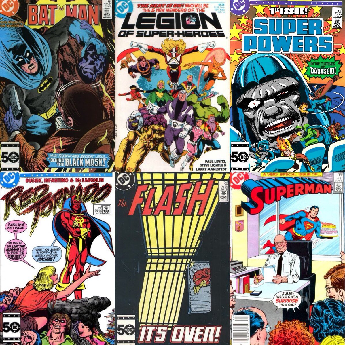 TheToyroom's tweet photo. 37 Years Ago This Week: What I was reading in 12th grade, study hall, in the library…probably. #WhatIWasReading #1985Comics https://t.co/s2IgN8aaJh